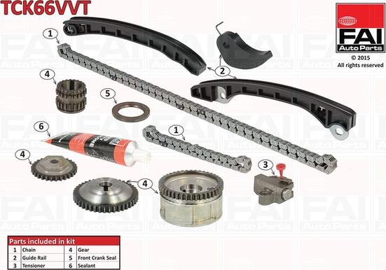 FAI AutoParts TCK66VVT - Kit catena distribuzione autozon.pro