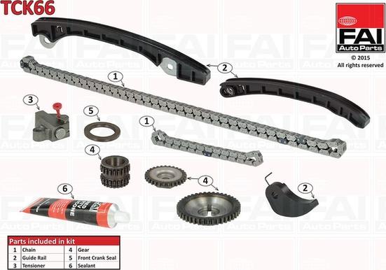 FAI AutoParts TCK66 - Kit catena distribuzione autozon.pro