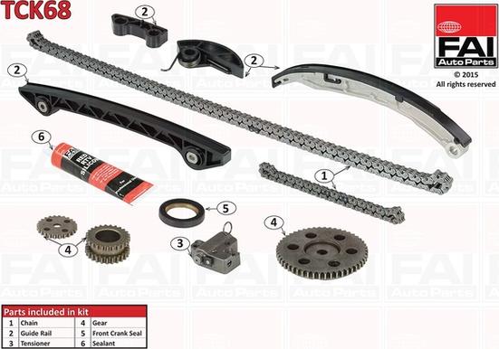 FAI AutoParts TCK68 - Kit catena distribuzione autozon.pro