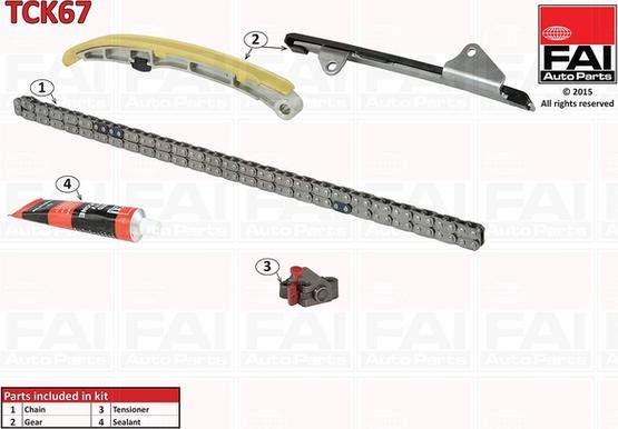 FAI AutoParts TCK67 - Kit catena distribuzione autozon.pro