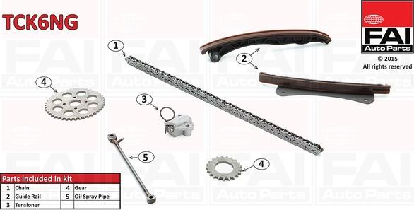 FAI AutoParts TCK6NG - Kit catena distribuzione autozon.pro