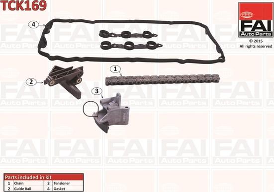 FAI AutoParts TCK169 - Kit catena distribuzione autozon.pro