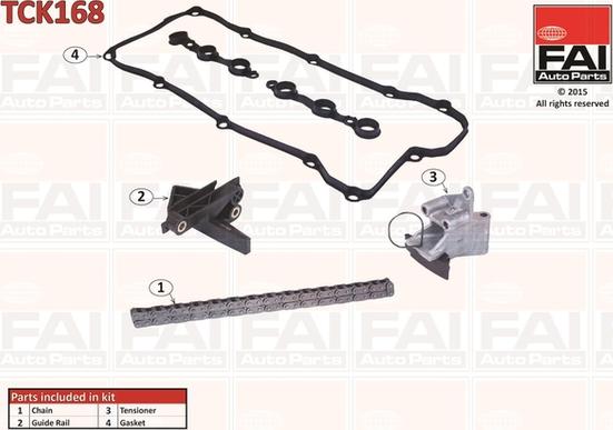 FAI AutoParts TCK168 - Kit catena distribuzione autozon.pro