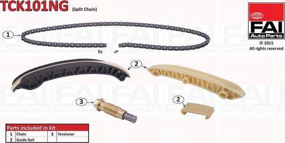 FAI AutoParts TCK101NG - Kit catena distribuzione autozon.pro