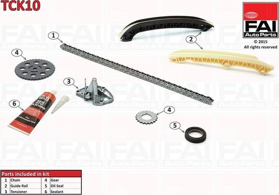 FAI AutoParts TCK10 - Kit catena distribuzione autozon.pro