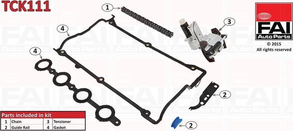 FAI AutoParts TCK111 - Kit catena distribuzione autozon.pro