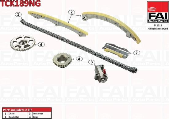 FAI AutoParts TCK189NG - Kit catena distribuzione autozon.pro