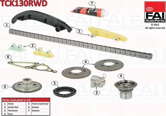 FAI AutoParts TCK130RWD - Kit catena distribuzione autozon.pro