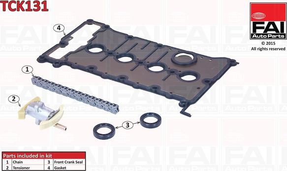 FAI AutoParts TCK131 - Kit catena distribuzione autozon.pro