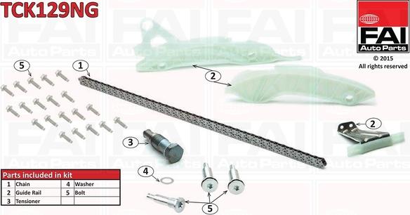 FAI AutoParts TCK129NG - Kit catena distribuzione autozon.pro