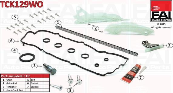 FAI AutoParts TCK129WO - Kit catena distribuzione autozon.pro