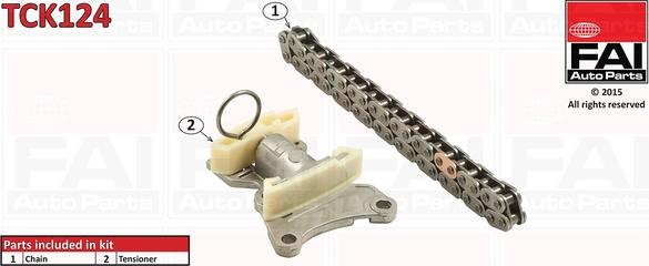 FAI AutoParts TCK124 - Kit catena distribuzione autozon.pro