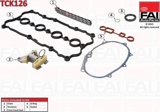 FAI AutoParts TCK126 - Kit catena distribuzione autozon.pro