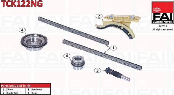 FAI AutoParts TCK122NG - Kit catena distribuzione autozon.pro