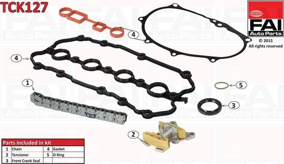 FAI AutoParts TCK127 - Kit catena distribuzione autozon.pro