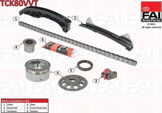 FAI AutoParts TCK80VVT - Kit catena distribuzione autozon.pro