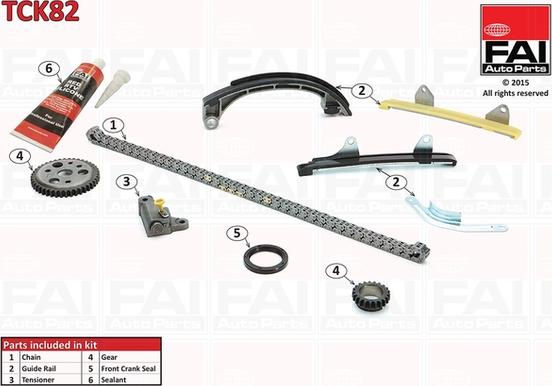 FAI AutoParts TCK82 - Kit catena distribuzione autozon.pro