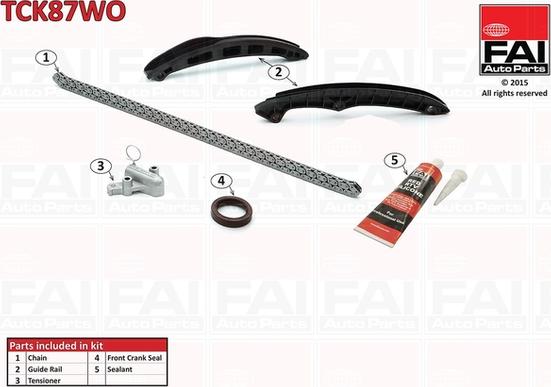 FAI AutoParts TCK87WO - Kit catena distribuzione autozon.pro