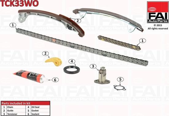 FAI AutoParts TCK33WO - Kit catena distribuzione autozon.pro