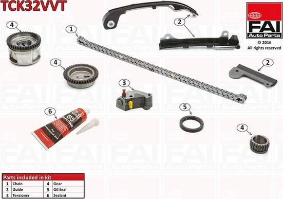 FAI AutoParts TCK32VVT - Kit catena distribuzione autozon.pro