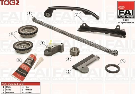 FAI AutoParts TCK32 - Kit catena distribuzione autozon.pro