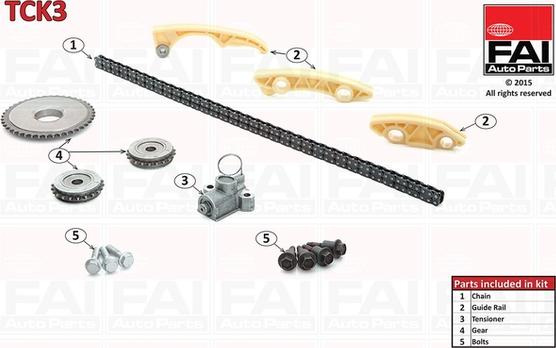 FAI AutoParts TCK3 - Kit catena distribuzione autozon.pro