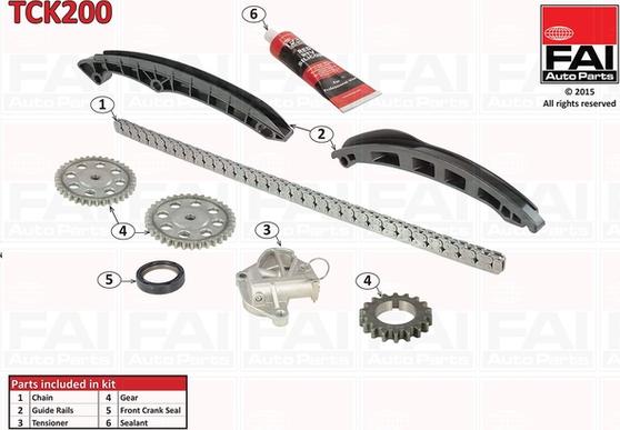 FAI AutoParts TCK200 - Kit catena distribuzione autozon.pro