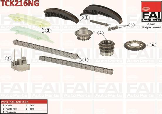 FAI AutoParts TCK216NG - Kit catena distribuzione autozon.pro