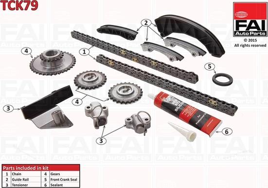 FAI AutoParts TCK79 - Kit catena distribuzione autozon.pro