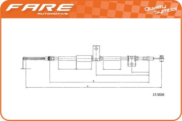 FARE SA 19001 - Cavo comando, Freno stazionamento autozon.pro