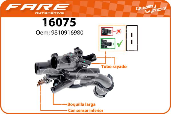 FARE SA 16075 - Termostato, Refrigerante autozon.pro