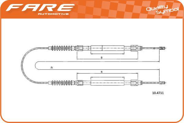 FARE SA 18109 - Cavo comando, Freno stazionamento autozon.pro