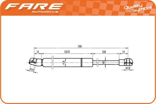 FARE SA 33952 - Ammortizzatore pneumatico, Cofano motore autozon.pro