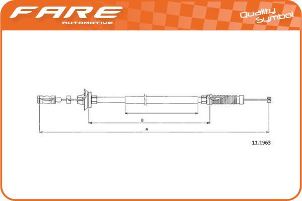 FARE SA 25544 - Cavo acceleratore autozon.pro