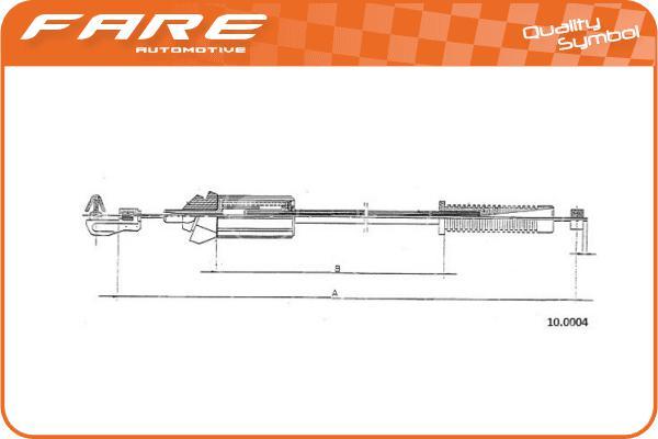 FARE SA 25542 - Cavo acceleratore autozon.pro