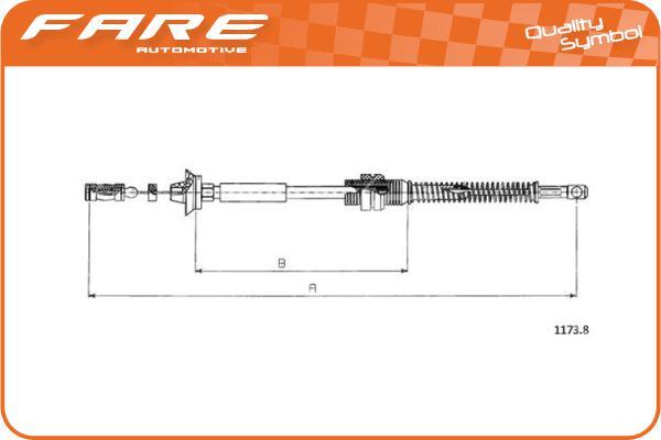 FARE SA 25684 - Cavo acceleratore autozon.pro