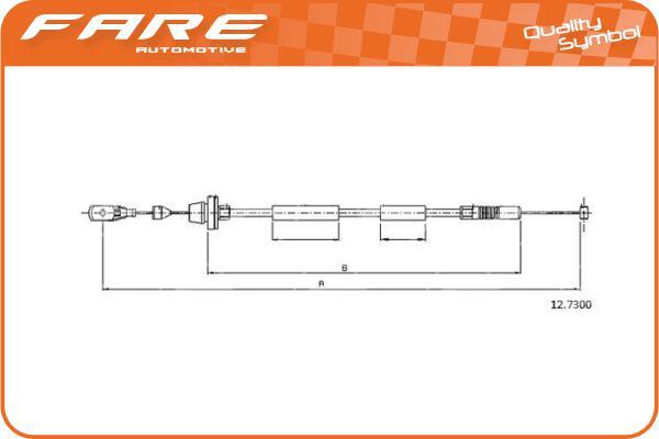 FARE SA 25682 - Cavo acceleratore autozon.pro