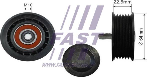 Fast FT44588 - Galoppino / Guidacinghia, Cinghia Poly-V autozon.pro