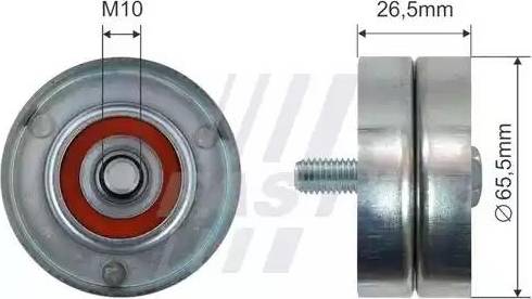 Fast FT44582 - Galoppino / Guidacinghia, Cinghia Poly-V autozon.pro