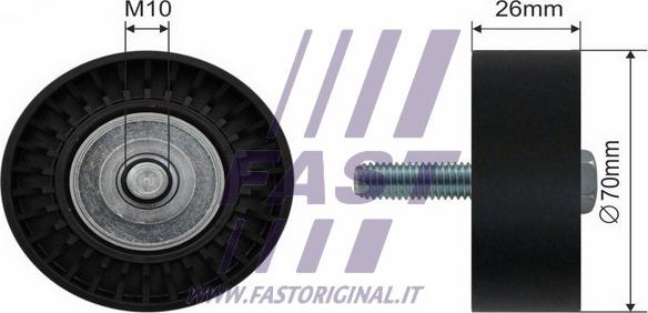 Fast FT44530 - Galoppino / Guidacinghia, Cinghia Poly-V autozon.pro