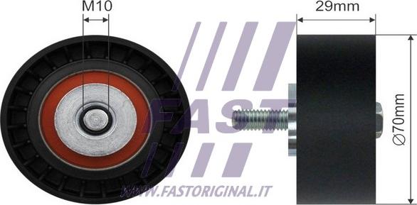 Fast FT44575 - Galoppino / Guidacinghia, Cinghia Poly-V autozon.pro