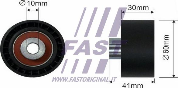 Fast FT44087 - Rullo tenditore, Cinghia dentata autozon.pro