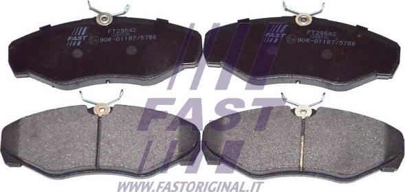 Fast FT29542 - Kit pastiglie freno, Freno a disco autozon.pro