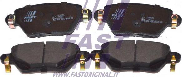 Fast FT29533 - Kit pastiglie freno, Freno a disco autozon.pro