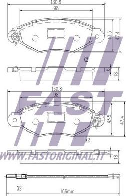 Fast FT29532 - Kit pastiglie freno, Freno a disco autozon.pro