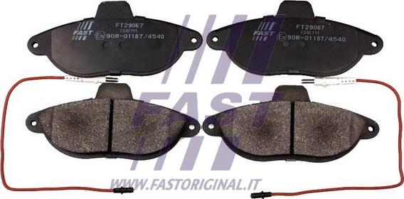 Fast FT29067 - Kit pastiglie freno, Freno a disco autozon.pro