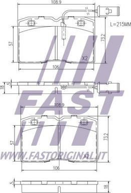 Fast FT29009 - Kit pastiglie freno, Freno a disco autozon.pro