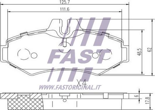 Fast FT29014 - Kit pastiglie freno, Freno a disco autozon.pro