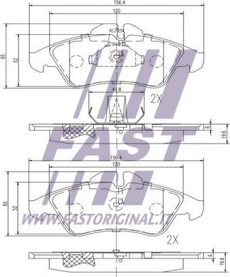 Fast FT29016 - Kit pastiglie freno, Freno a disco autozon.pro