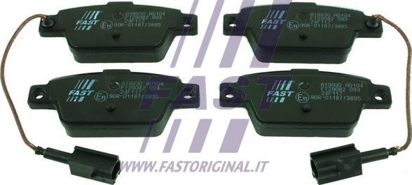 Fast FT29082 - Kit pastiglie freno, Freno a disco autozon.pro